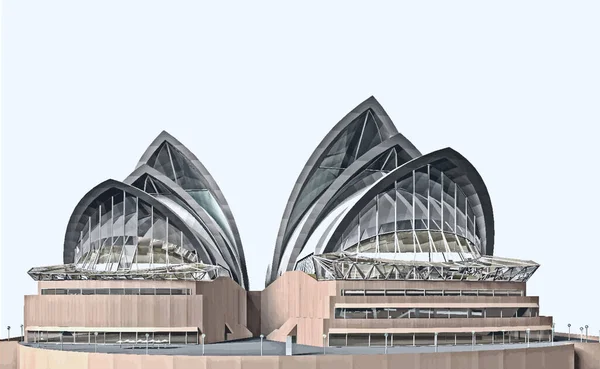 Vektorová Ilustrace Opera Sydney — Stockový vektor