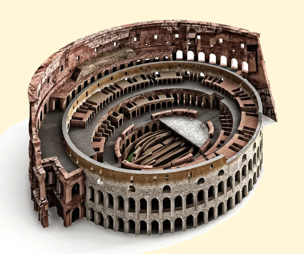 Colosseum Rome Italy Vector Illustration — Stock Vector