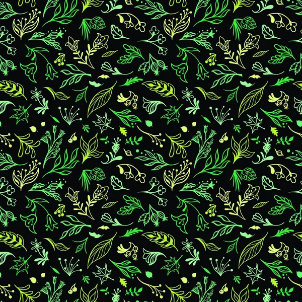 Ilustração Vetorial Eco Floral Pattern — Vetor de Stock