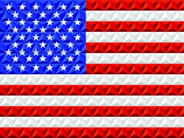 Bandiera Usa Vettoriale Illustrazione — Vettoriale Stock