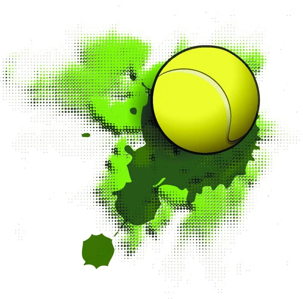 Illustration Fond Tennis — Image vectorielle