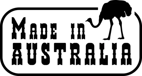Feito Austrália Ícone Para Web Ilustração Vetorial — Vetor de Stock