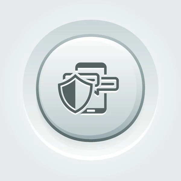 Ícone Mensagens Segurança Ilustração Vetorial — Vetor de Stock