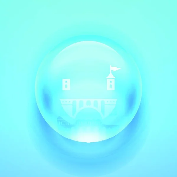 ベクトルガラス球のイラスト — ストックベクタ