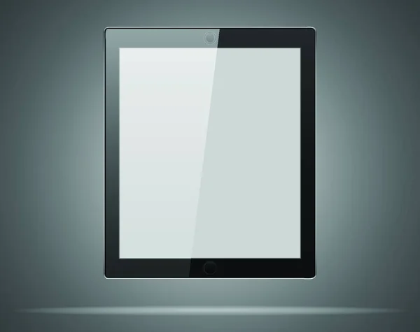 Komputer Typu Tablet Biznes Czarny — Wektor stockowy