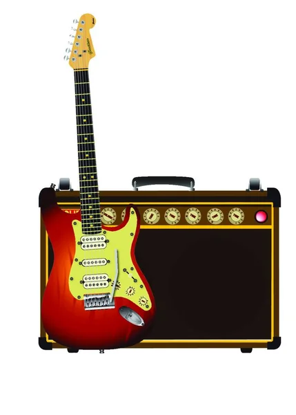 Векторні Ілюстрації Guitar Aplifier — стоковий вектор