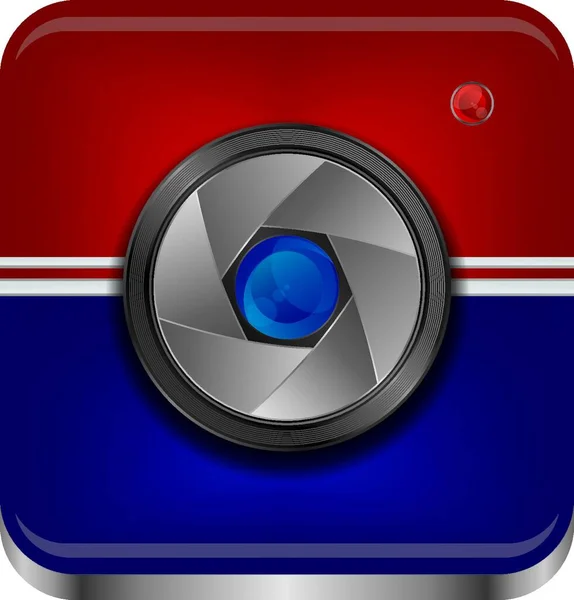 Signe Photographie Thème Logo — Image vectorielle