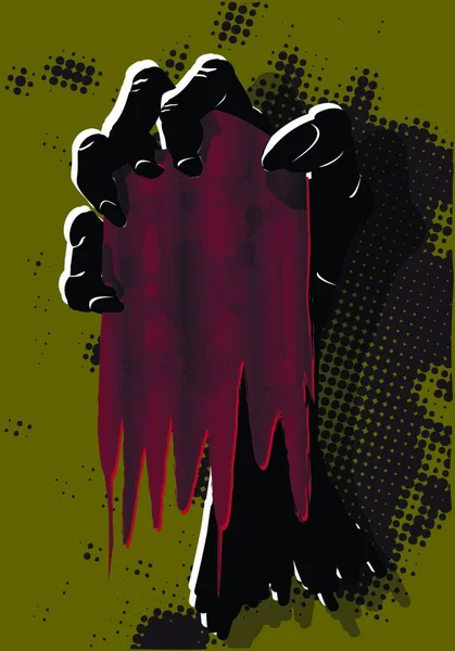 Illustration Main Noire — Image vectorielle