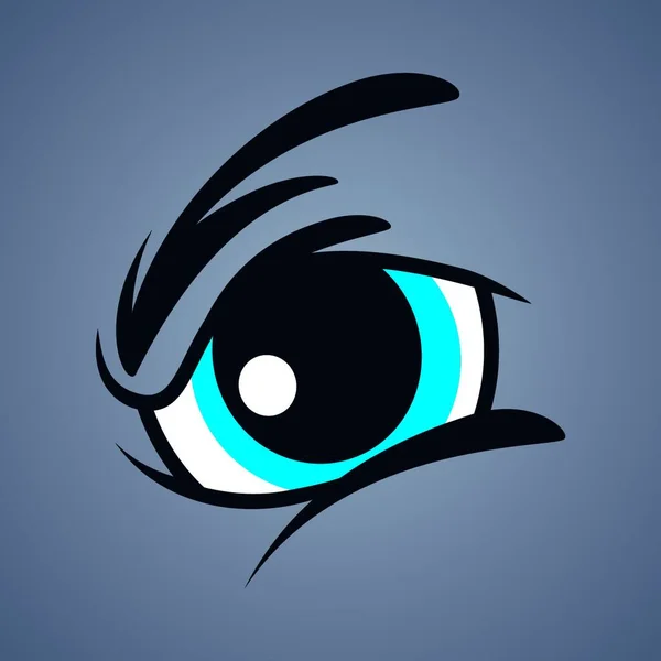 Illustration Angry Monster Eye — Stock Vector