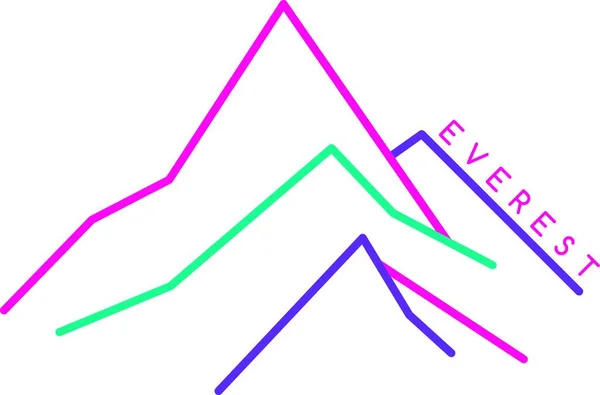 Ilustração Vetor Ícone Web Das Montanhas — Vetor de Stock