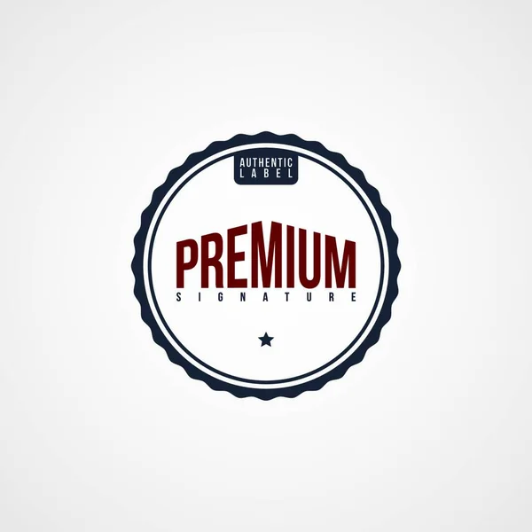 Premium Label Theme Vector Illustration — Stock Vector