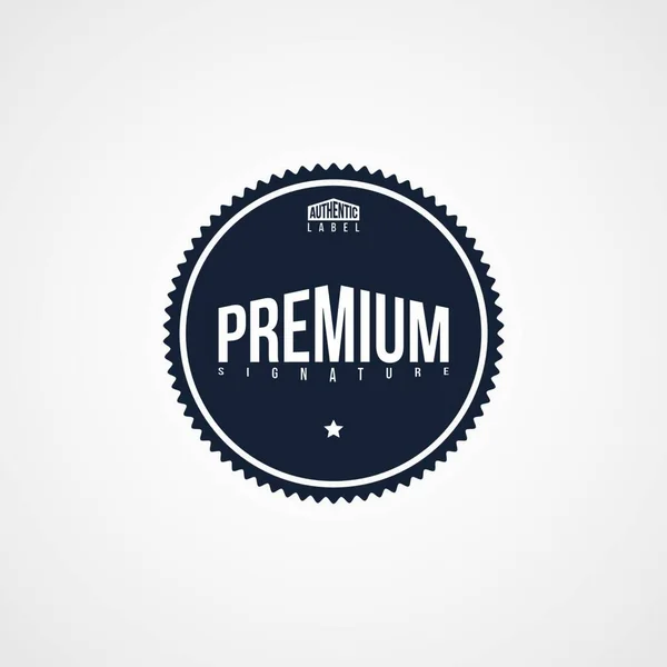 Premium Ετικέτα Θέμα Διανυσματική Απεικόνιση — Διανυσματικό Αρχείο