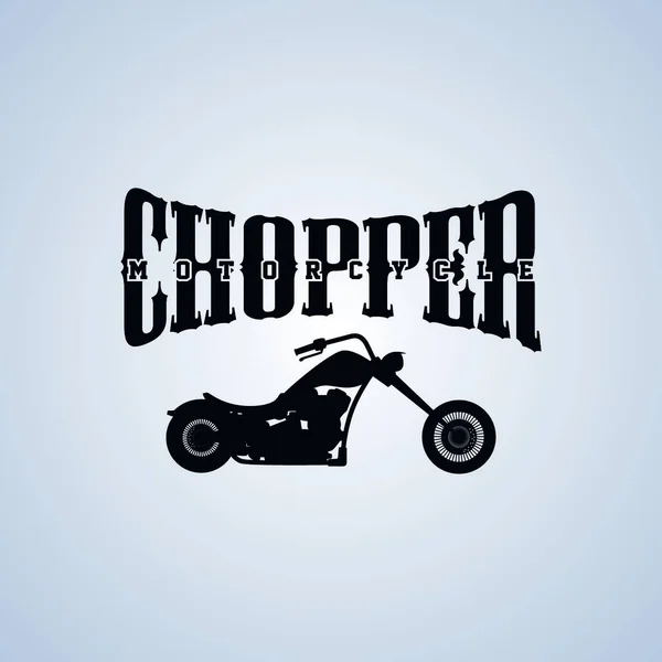 Illustration Chopper Motorcycle — Vettoriale Stock