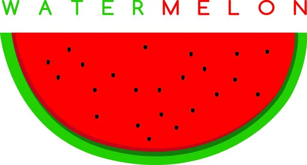Friss Görögdinnye Gyümölcs Illusztrációja — Stock Vector