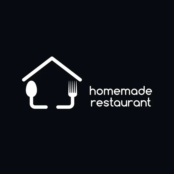 Hausgemachtes Restaurant Symbol Für Web Vektorillustration — Stockvektor