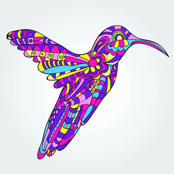 Ilustrasi Dari Vektor Hummingbird - Stok Vektor