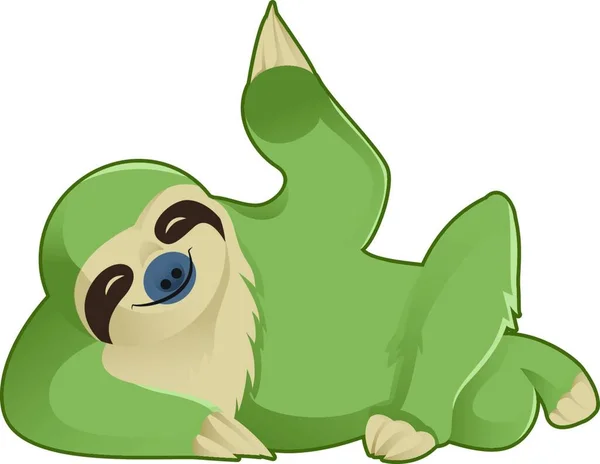 Illustration Greeting Sloth — Stock Vector