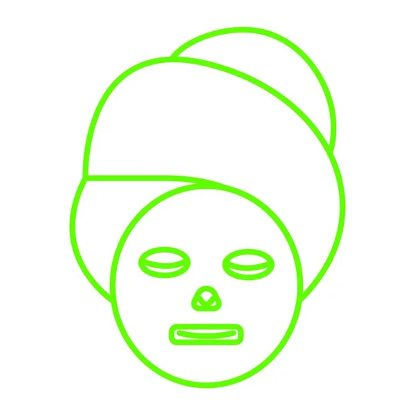 Face Masker Modern Graphic Illustration — Stock Vector
