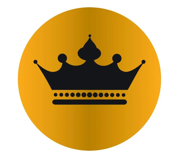 Corona Icono Ilustración Simple Web — Vector de stock