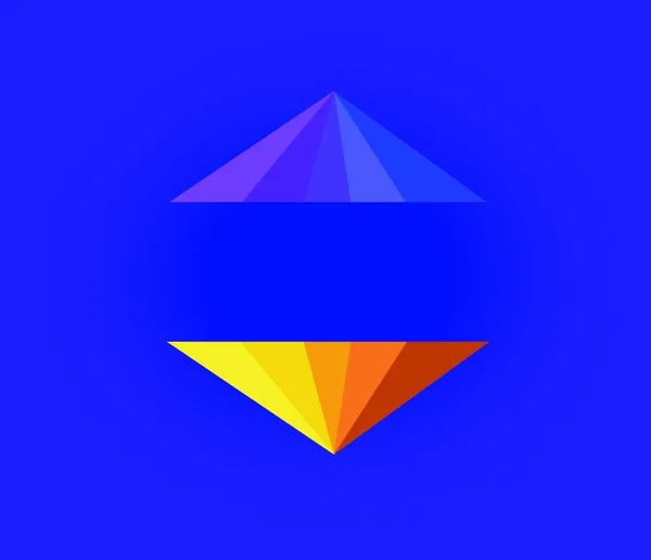 Astratto Colore Piramidi Vettoriale Illustrazione — Vettoriale Stock