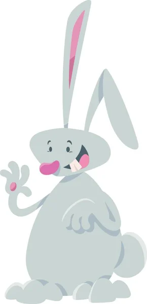 Rabbit Cartoon Character Vector Illustration — Image vectorielle