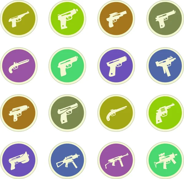 Handfeuerwaffen — Stockvektor