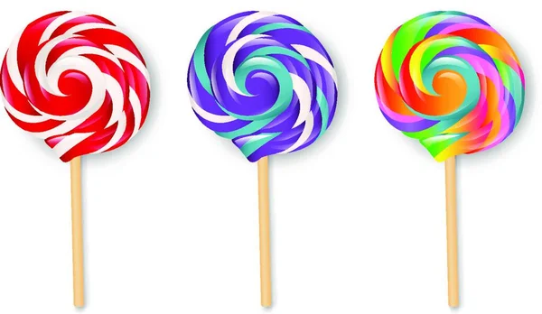 Lollipop Set Vectorillustratie — Stockvector