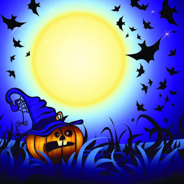 Halloween Party Fundo Ilustração Vetorial Colorido — Vetor de Stock