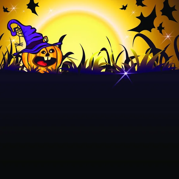 Halloween Party Hintergrund Bunte Vektor Illustration — Stockvektor