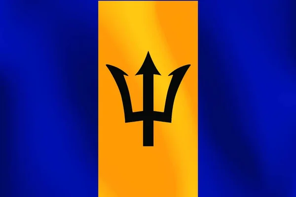 Bandeira Barbados Ilustração Vetorial —  Vetores de Stock