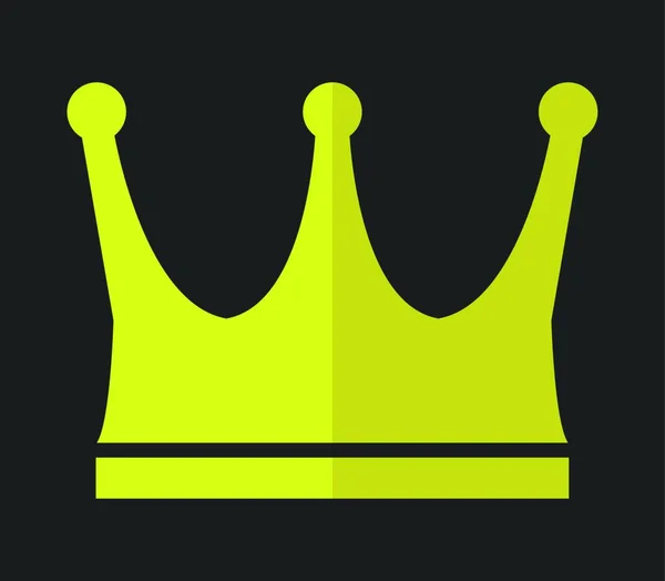 Crown Icon Web Simple Illustration — 스톡 벡터