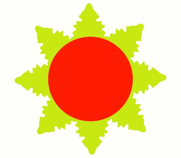 Sun Icon Vector Illustration Simple Design — Stock Vector