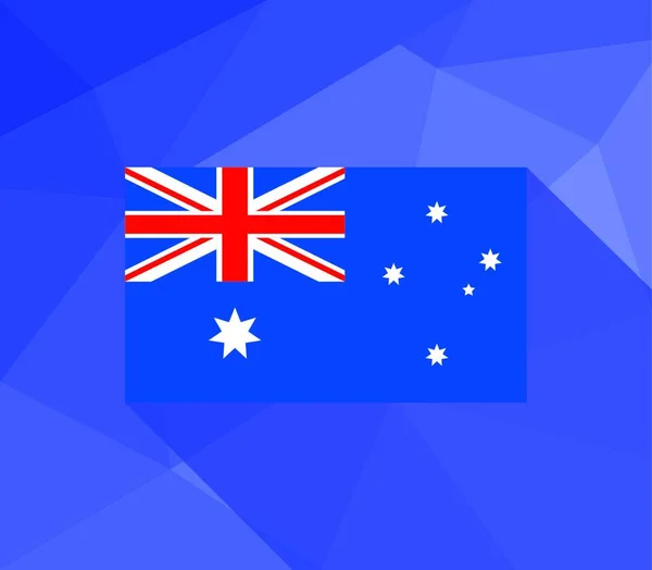 Avustralya Bayrağı Illüstrasyon Vektör — Stok Vektör