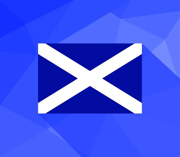 Bandeira Escócia Ilustração Vetorial Design Simples —  Vetores de Stock