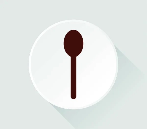 勺子图标 矢量图解简单设计 — 图库矢量图片