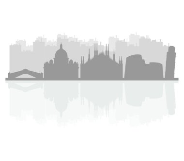 Skyline italy, vektör illüstrasyonu basit tasarım
