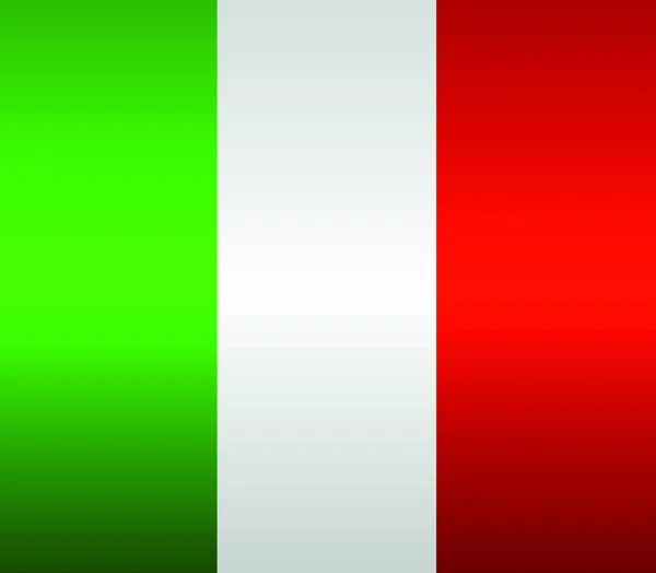 Italien Flagge Vektorillustration Einfaches Design — Stockvektor