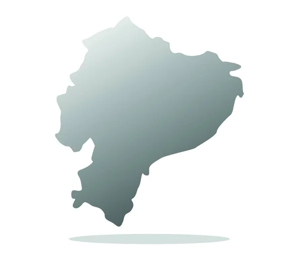 Ecuador Mapa Vector Ilustración Diseño Simple — Vector de stock