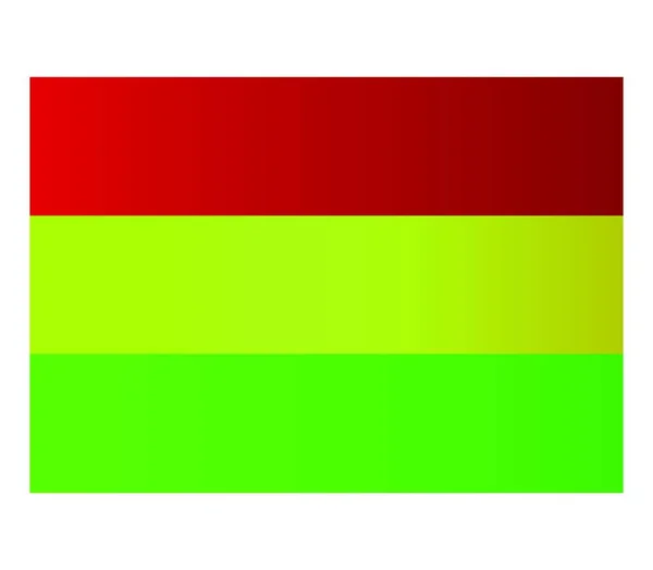 ボリビア国旗ベクトルイラストシンプルなデザイン — ストックベクタ