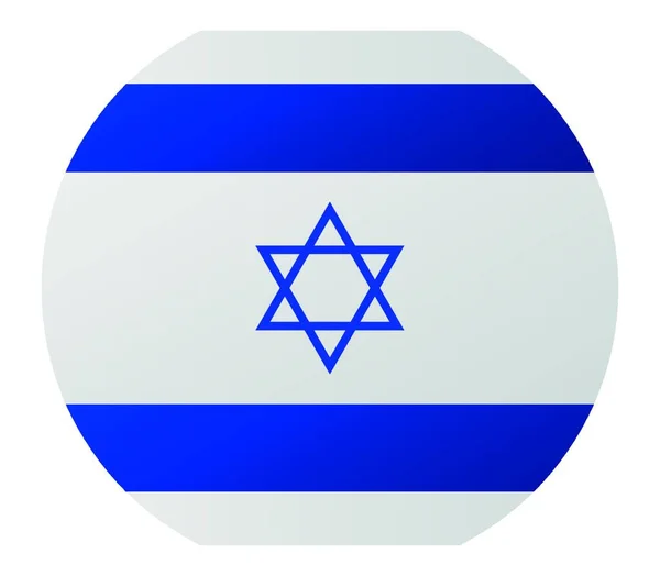 Israel Flag Vector Illustration Simple Design — Stock Vector