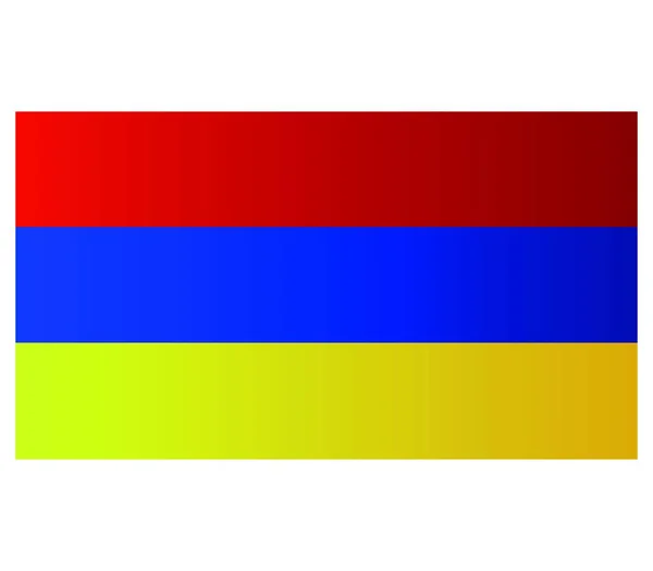 アルメニア国旗ベクトルイラストシンプルなデザイン — ストックベクタ