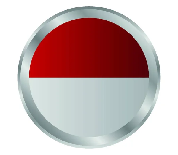 Bandera Indonesia Vector Ilustración Diseño Simple — Vector de stock