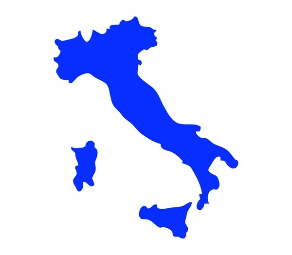Карта Италии Векторная Иллюстрация — стоковый вектор