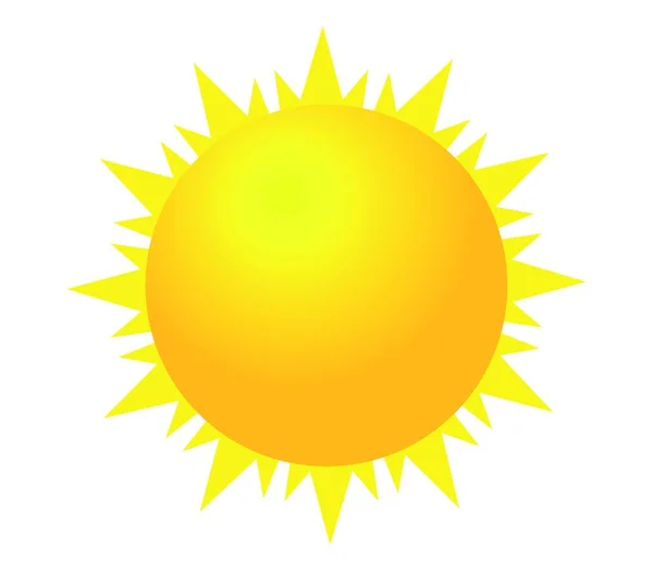 Krásný Vektor Slunce Ilustrace — Stockový vektor