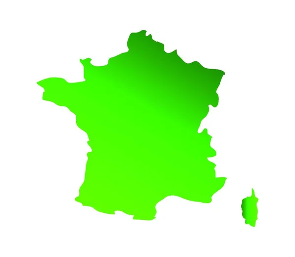 Frankrike Karta Vektor Illustration Enkel Design — Stock vektor