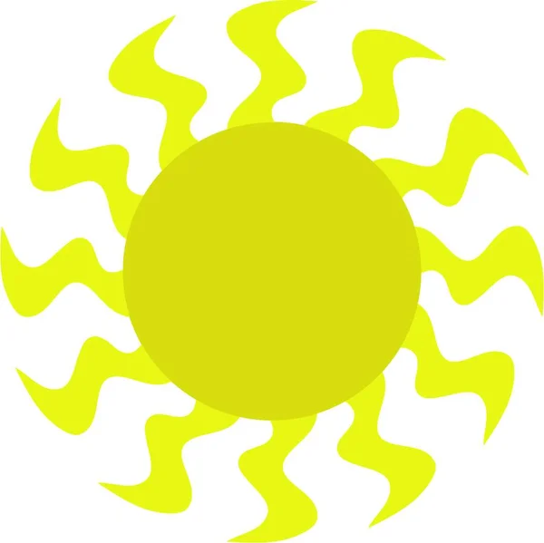 Güzel Güneş Vektörü Illüstrasyonu — Stok Vektör
