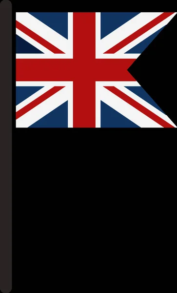 Großbritannien Flagge Vektorillustration Einfaches Design — Stockvektor