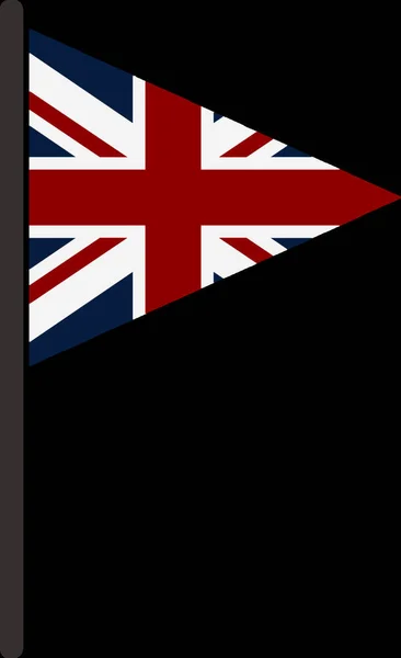 英国の旗 ベクトルイラストシンプルなデザイン — ストックベクタ