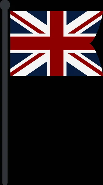 Σημαία Μεγάλης Βρετανίας Διανυσματική Απεικόνιση Απλό Σχέδιο — Διανυσματικό Αρχείο
