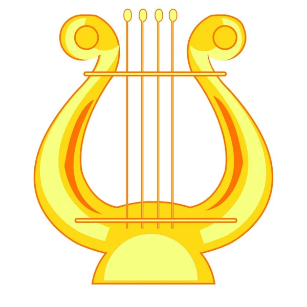 Illustration Music Instrument Lira — Stock Vector
